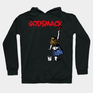 godsmack red paint Hoodie